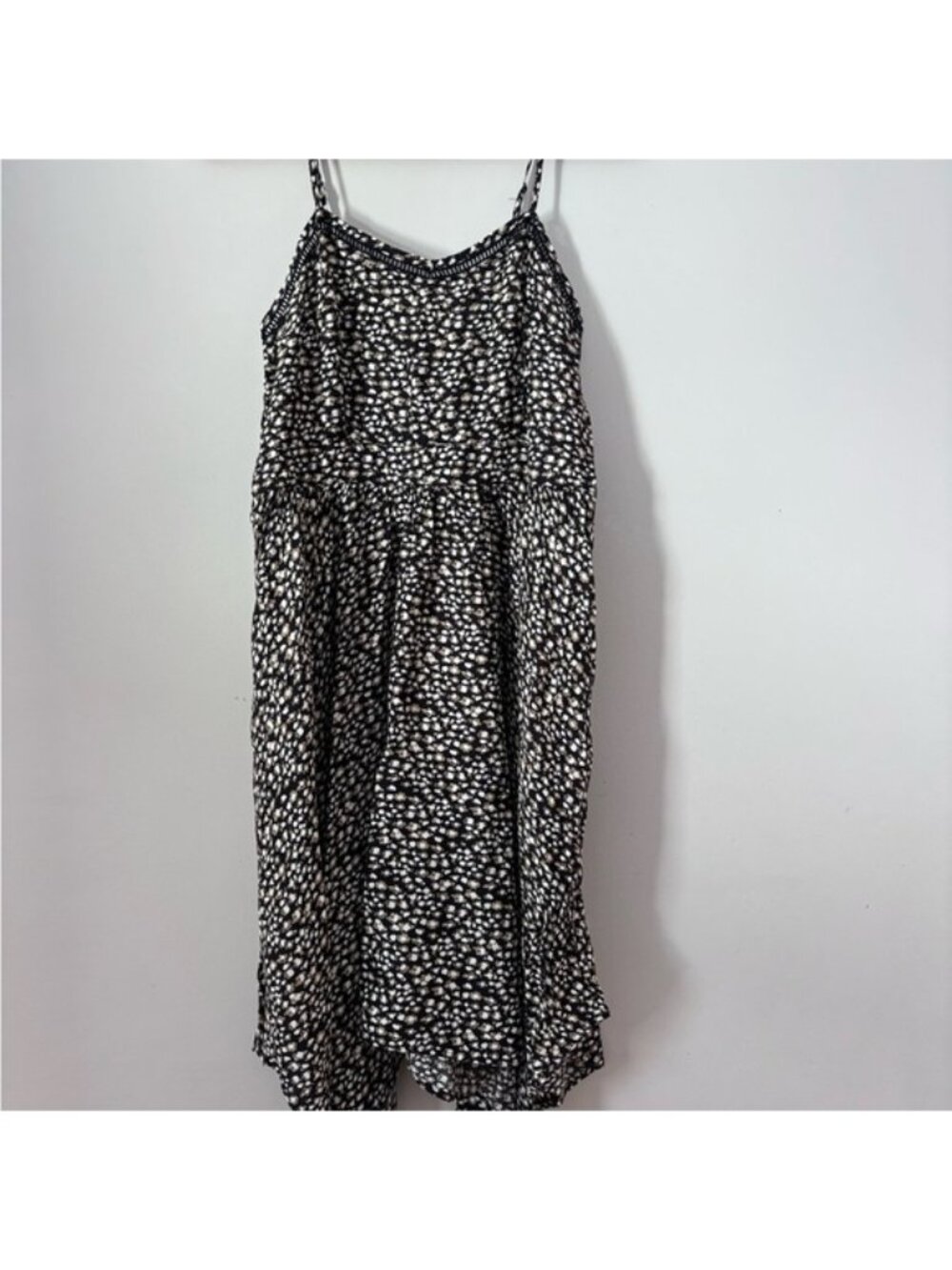 Black and Cream Textured Dress